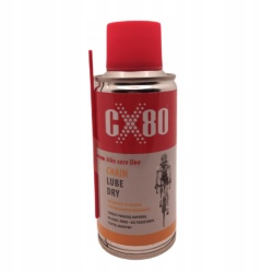 Suchy Smar do Łańcucha CX80 BIKE DRY LUBE 150ml Spray z Rurką do Roweru